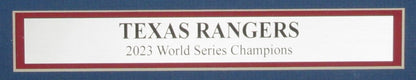 The Dallas Morning News Newspaper 2023 Texas Rangers World Series Champs Framed2