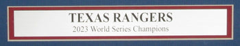 The Dallas Morning News Newspaper 2023 Texas Rangers World Series Champs Framed2