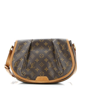 Louis Vuitton Menilmontant Handbag Monogram Canvas Pm