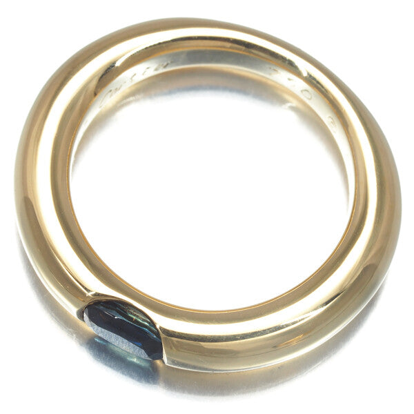 Cartier Ring Sapphire Ellipse Eu52 18K 750 Yellow Gold