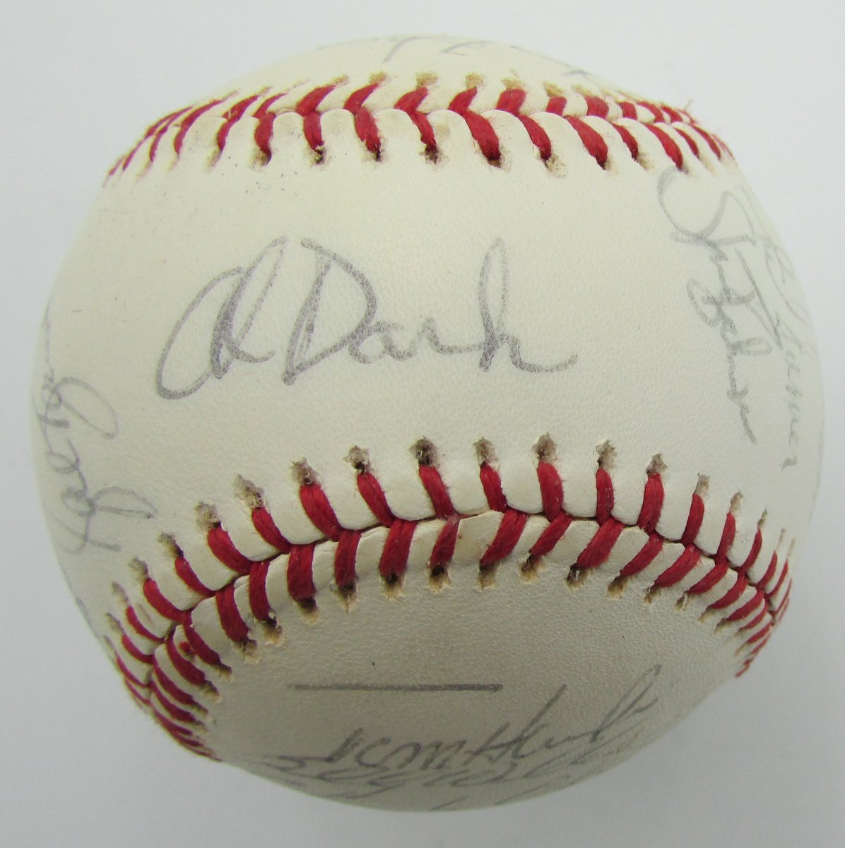 1975 Oakland A'S Team Signed By 26 Oal Baseball Dark Williams Hof 149804