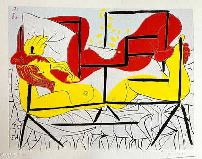 Pablo Picasso Lithograph Coa Signed Numbered By Hand