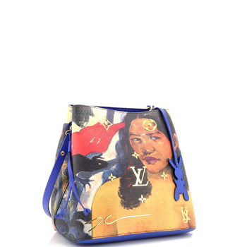Louis Vuitton Neonoe Handbag Limited Edition Jeff Koons Gauguin Print Canvas