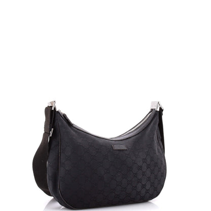 Gucci Saddle Zip Messenger Bag Gg Canvas With Leather Medium