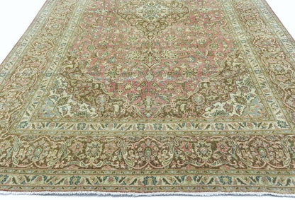 10X15 Antique Distressed Oriental Rug Muted