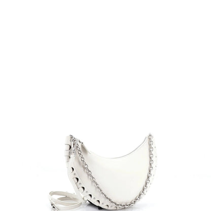 Alaia Demi Lune Chain Bag Studded Leather