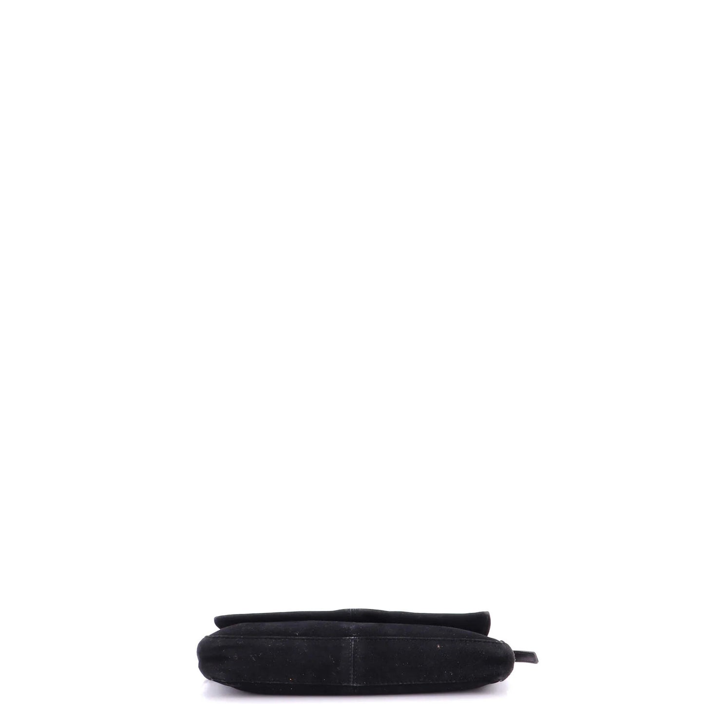 Fendi Flap Baguette Bag Suede
