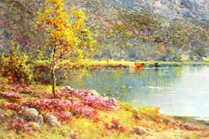 Alfred Fontville De Breanski Jr. Original Oil Painting "Eagles Nest" Signed