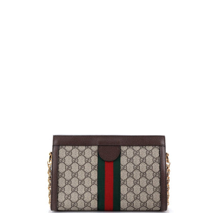 Gucci Ophidia Chain Shoulder Bag Gg Coated Canvas Small