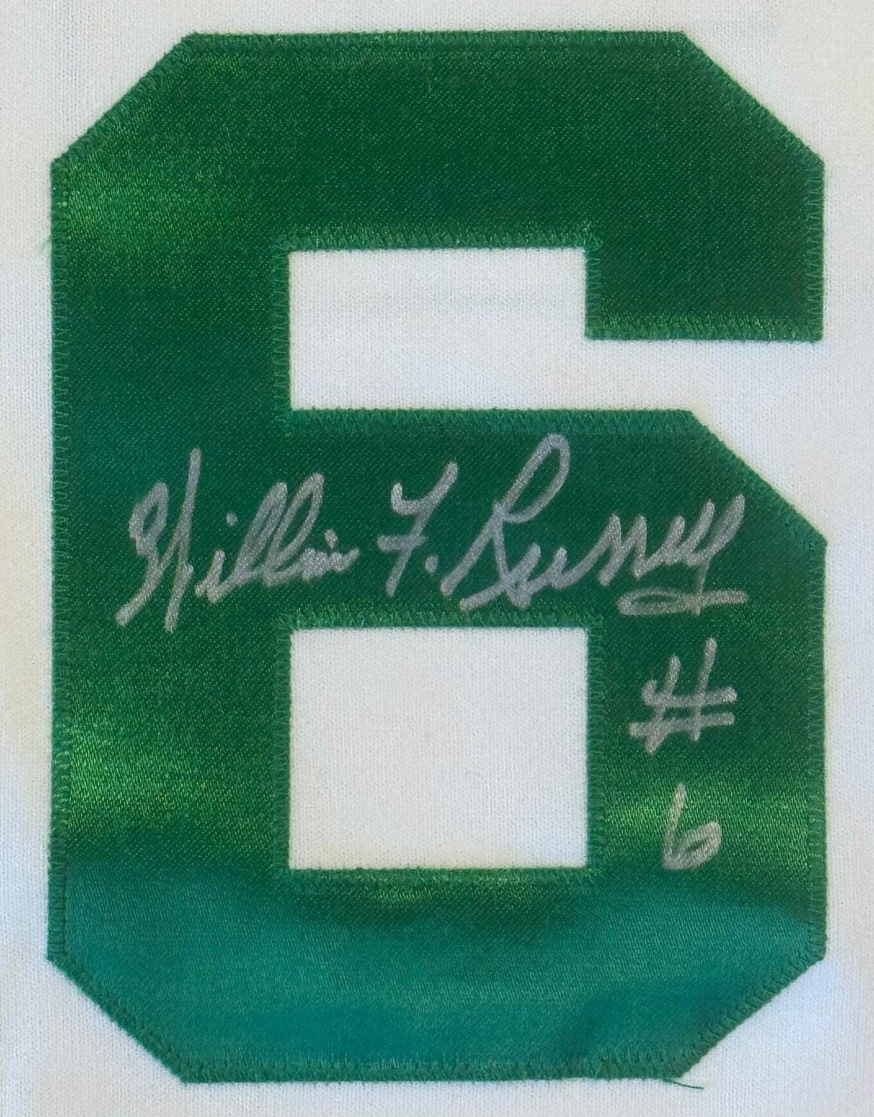 William F Russell Autographed Mitchell & Ness Boston Celtics Authentic Jersey