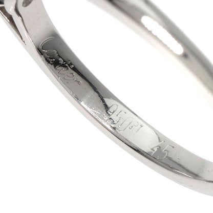 Cartier   Ring Solitaire Diamond # 45 Platinum