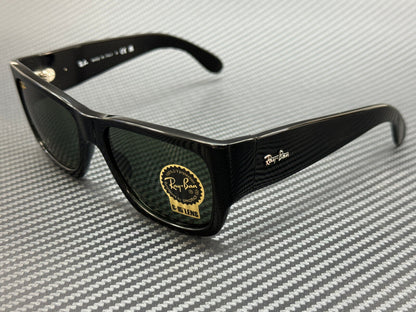 RAY BAN RB2187 901 31 Black Green Unisex 54 mm