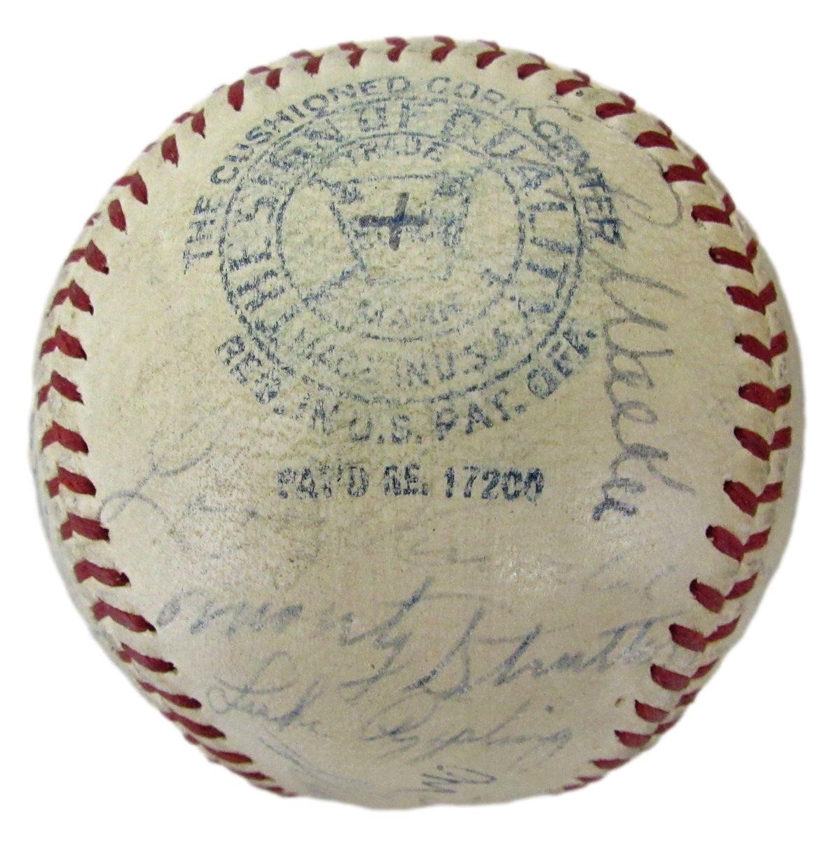 1938 Chicago White Sox Team Signed Baseball (26 Signatures) Beckett 198607