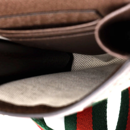 Gucci Ophidia Detachable Wallet Vertical Crossbody Gg Coated Canvas Mini