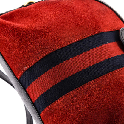 Gucci Ophidia Dome Shoulder Bag Suede Small