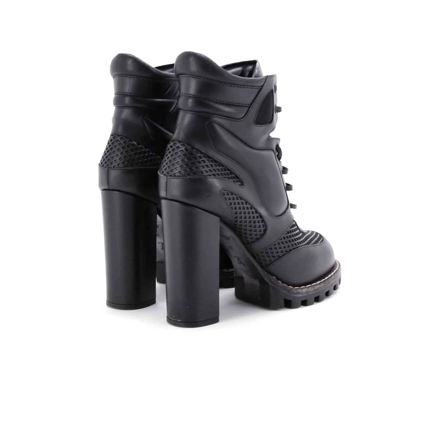 Louis Vuitton Women'S Digital Gate Boots Leather With Mesh
