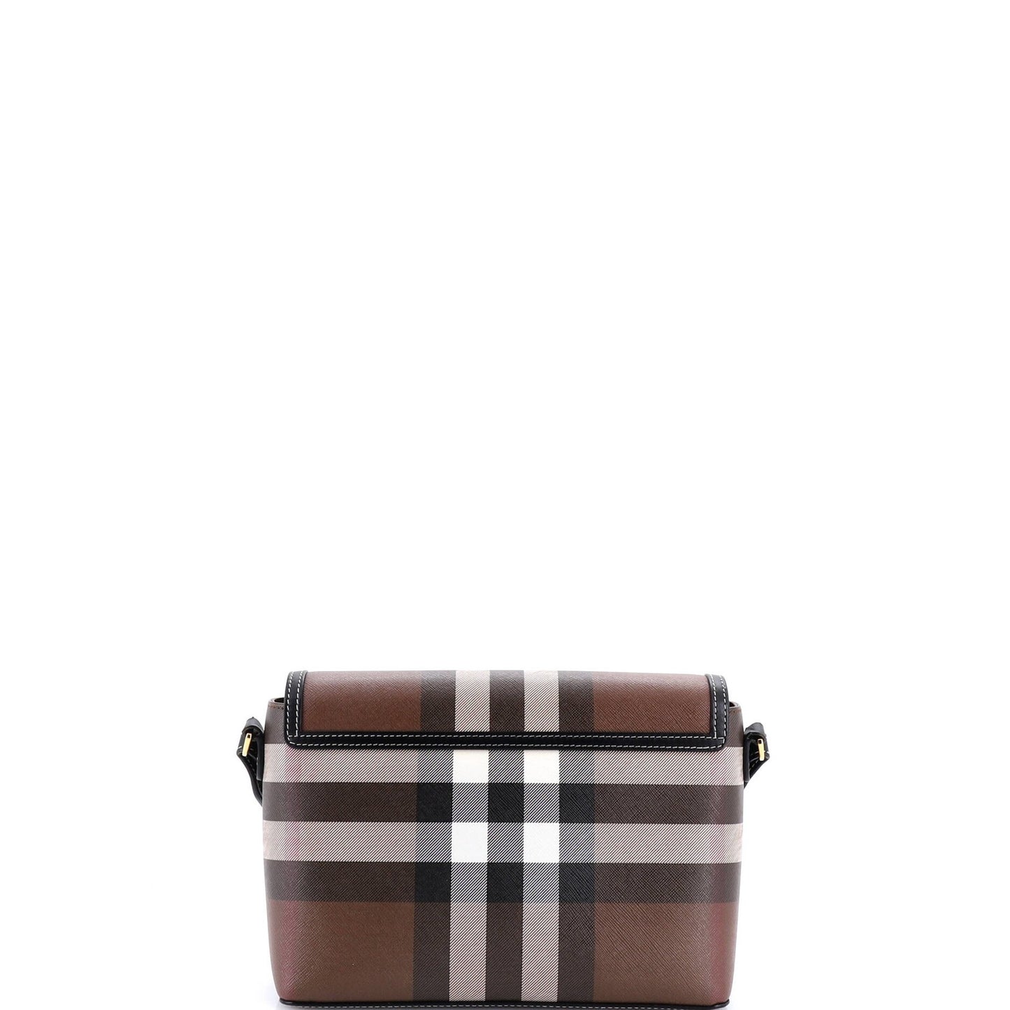 Burberry Note Crossbody Bag Check Canvas And Leather Medium