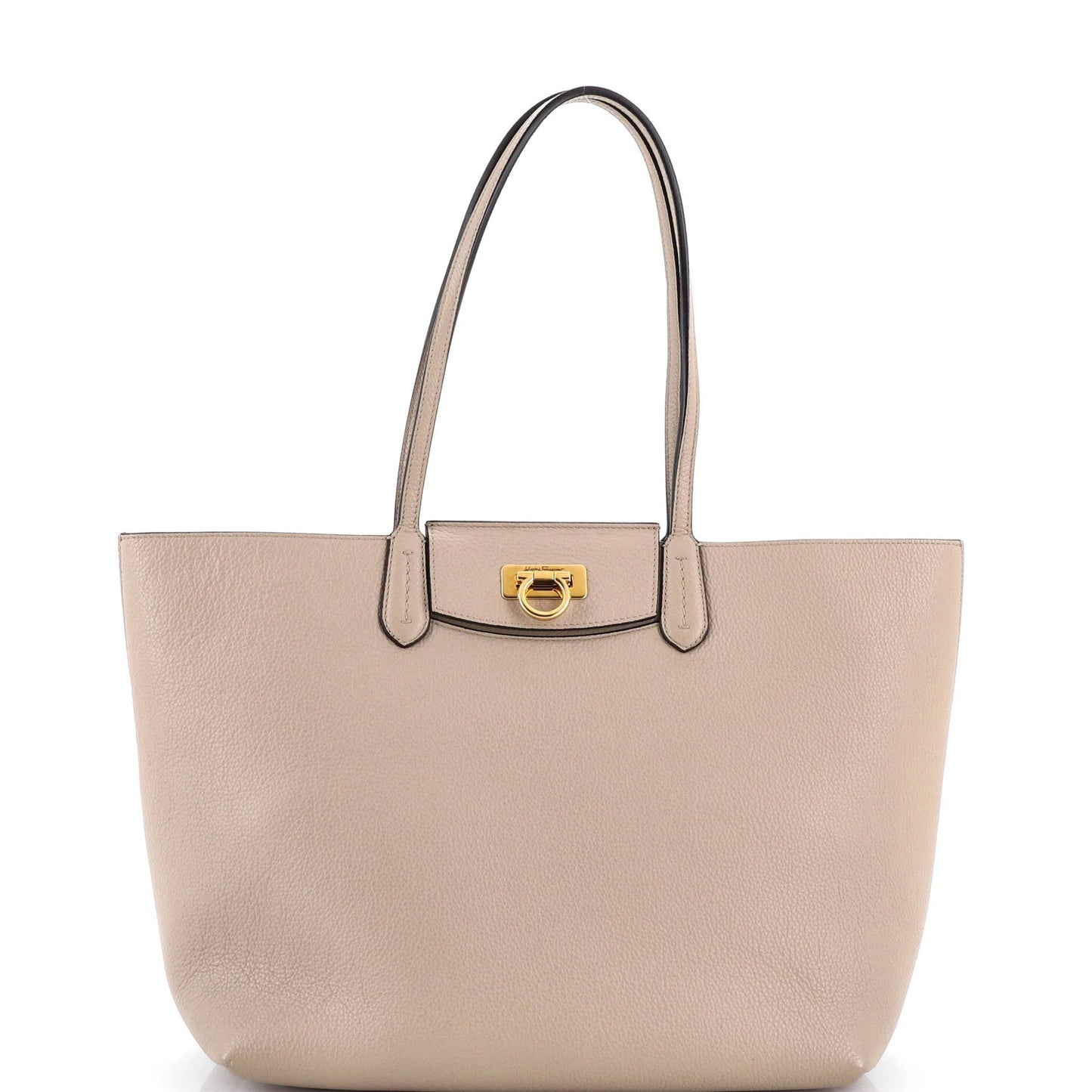 Salvatore Ferragamo Gancini Travel Tote Leather Medium