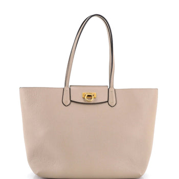 Salvatore Ferragamo Gancini Travel Tote Leather Medium
