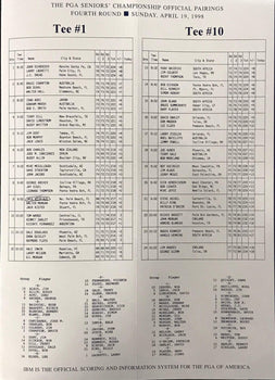 Jack Nicklaus Autographed 1998 Pga Seniors Championship Pamphlet (Jsa)