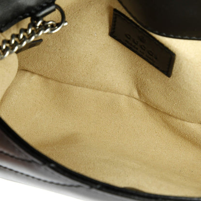 Gucci Gg Marmont Flap Belt Bag Matelasse Leather