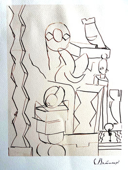 Constantin Brancusi ''Atelier'' Lithograph  COA