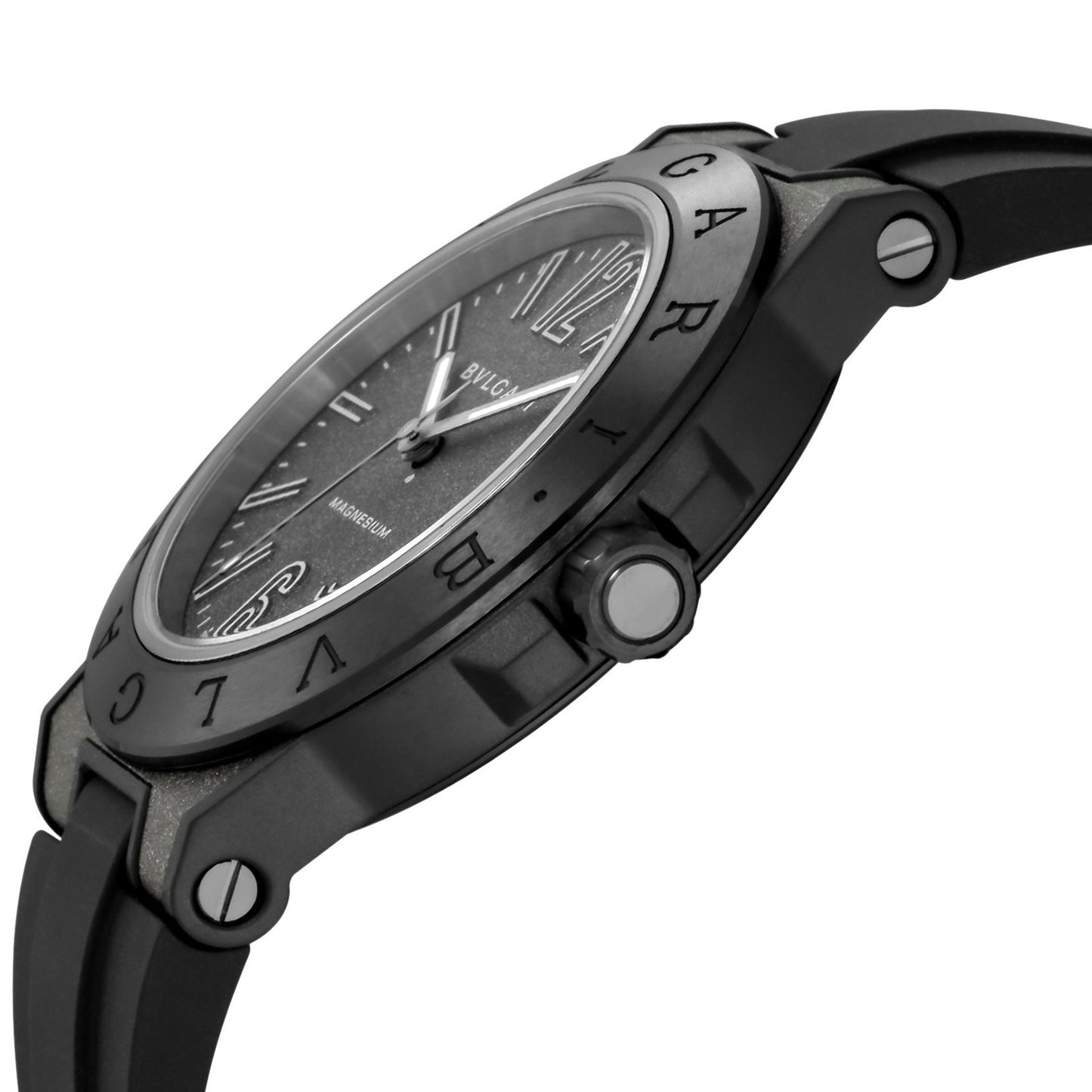 Bvlgari Diagono Dg41C14Smcvd Silver Automatic Titanium Men'S Watch New In Box