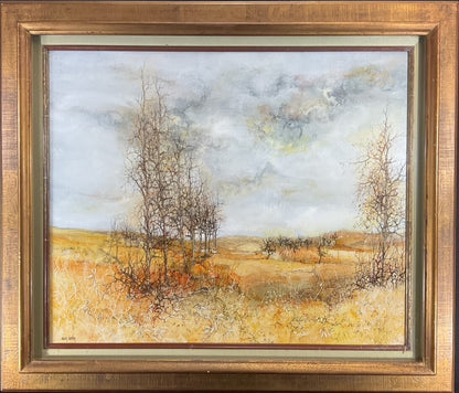 Jean Godin "Solitude Dautomne" Original Oil Painting On Canvas Signed 20F