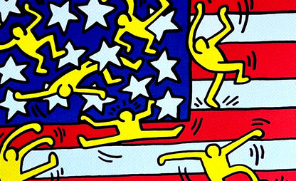 Keith Haring Lithograph Coa Signed Numbered By