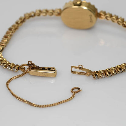 14K Yellow Gold Vintage Swiss Croton Diamond