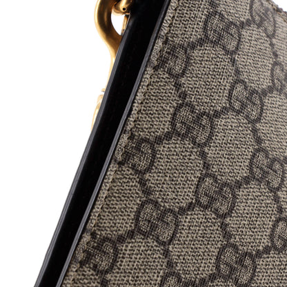 Gucci Neo Vintage Wristlet Pouch Gg Coated Canvas