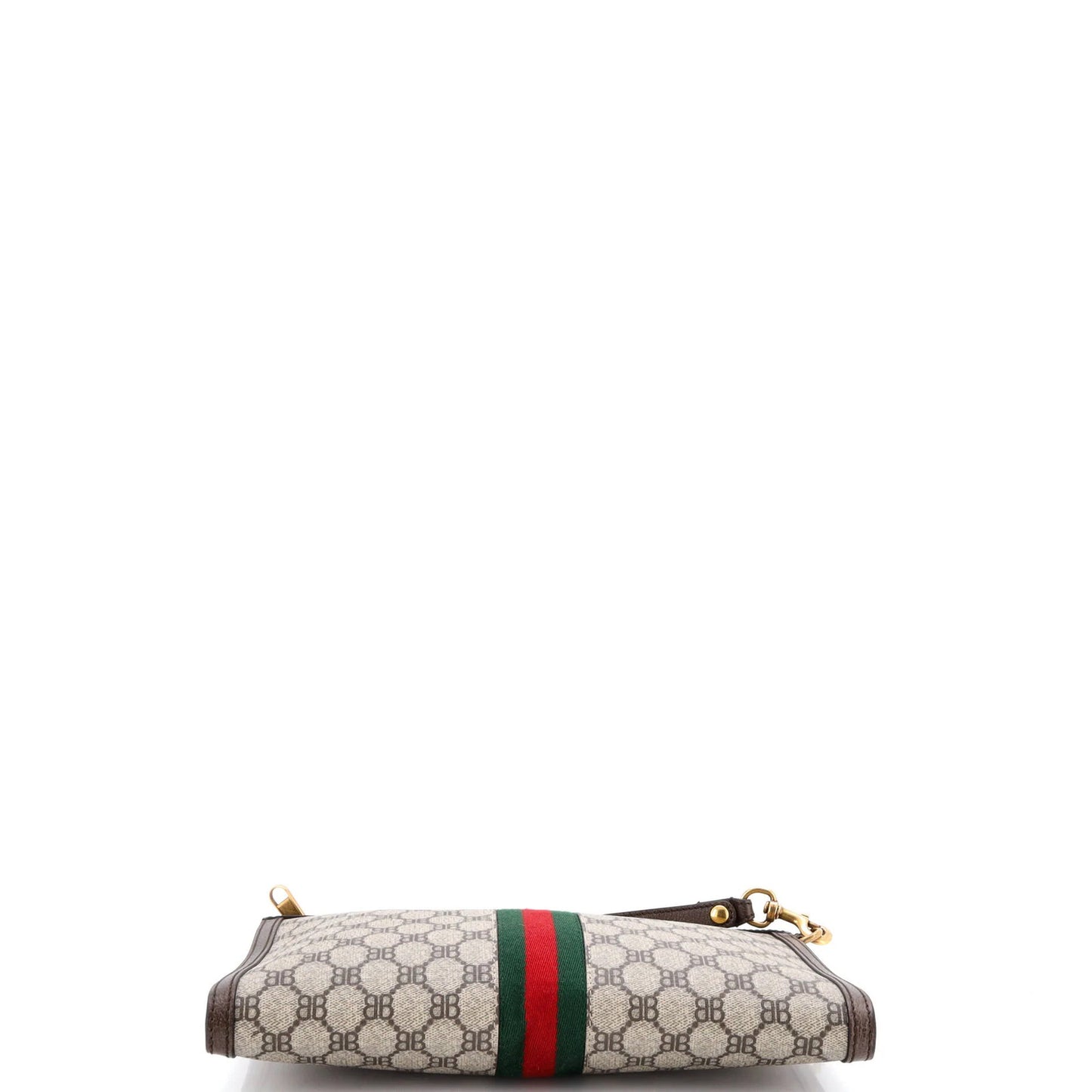Balenciaga X Gucci The Hacker Project Web Wristlet Clutch Bb Coated Canvas