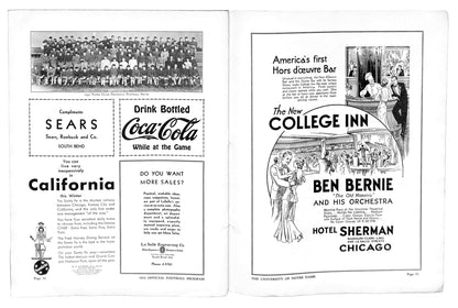 10/15/1932 Drake Vs. Notre Dame College Program