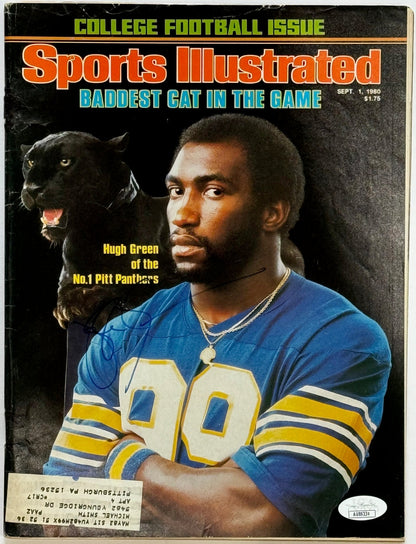 Hugh Green Autographed Sports Illustrated Magazine September 1 1980 (Jsa)