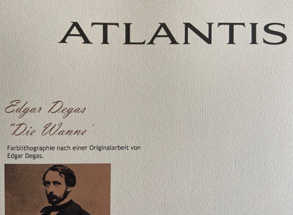 Edgar Degas Lithograph Coa Signed In Pen Numbered By Hand In Pencil 180Exe