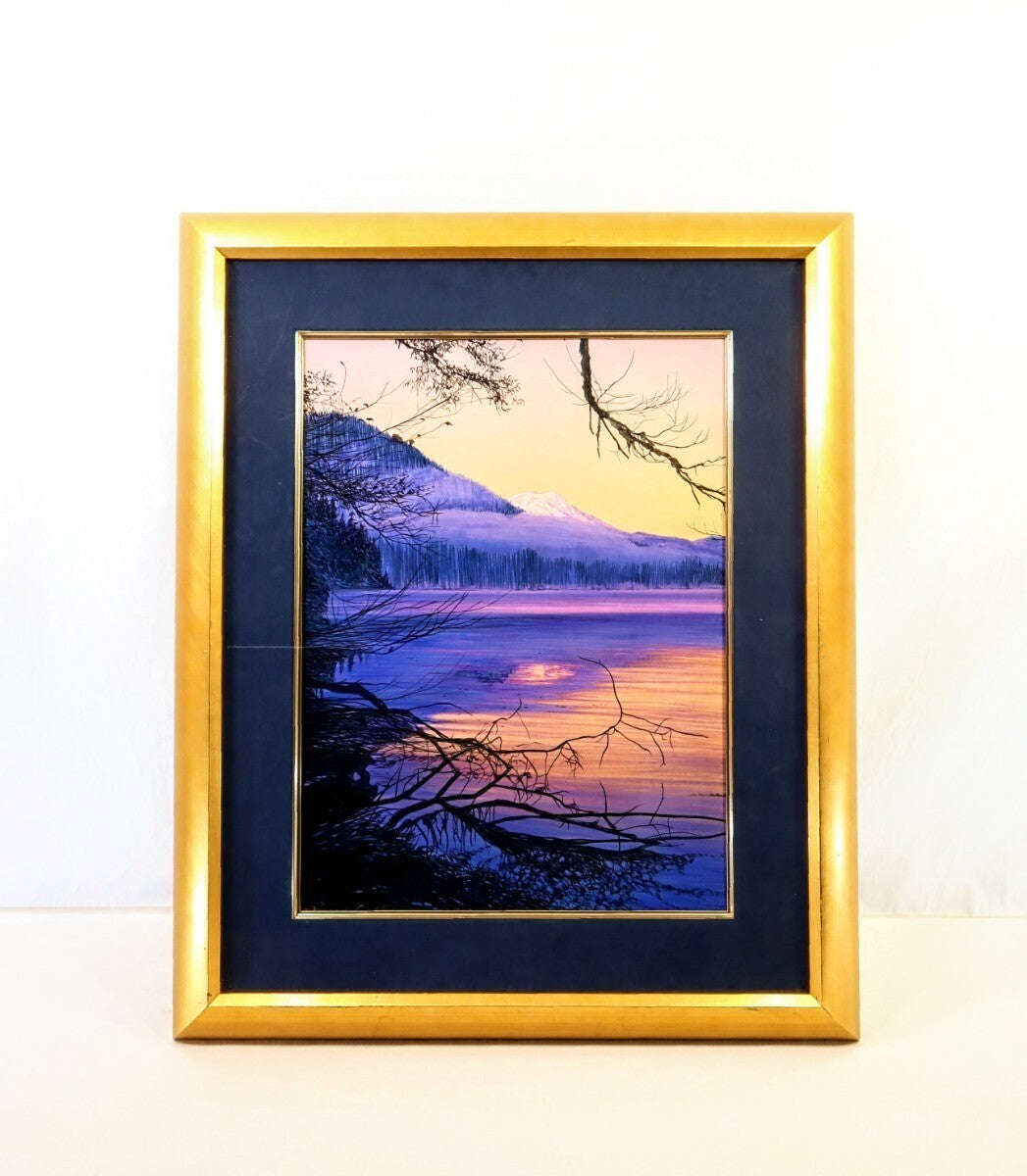 "Glacier Park Dusk" By David Maes Gallegos Signed Original Acrylic Painting