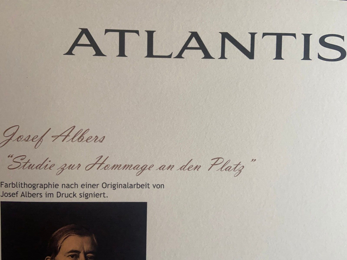 Josef Albers Lithograph Coa Signed Op Numbered By Hand