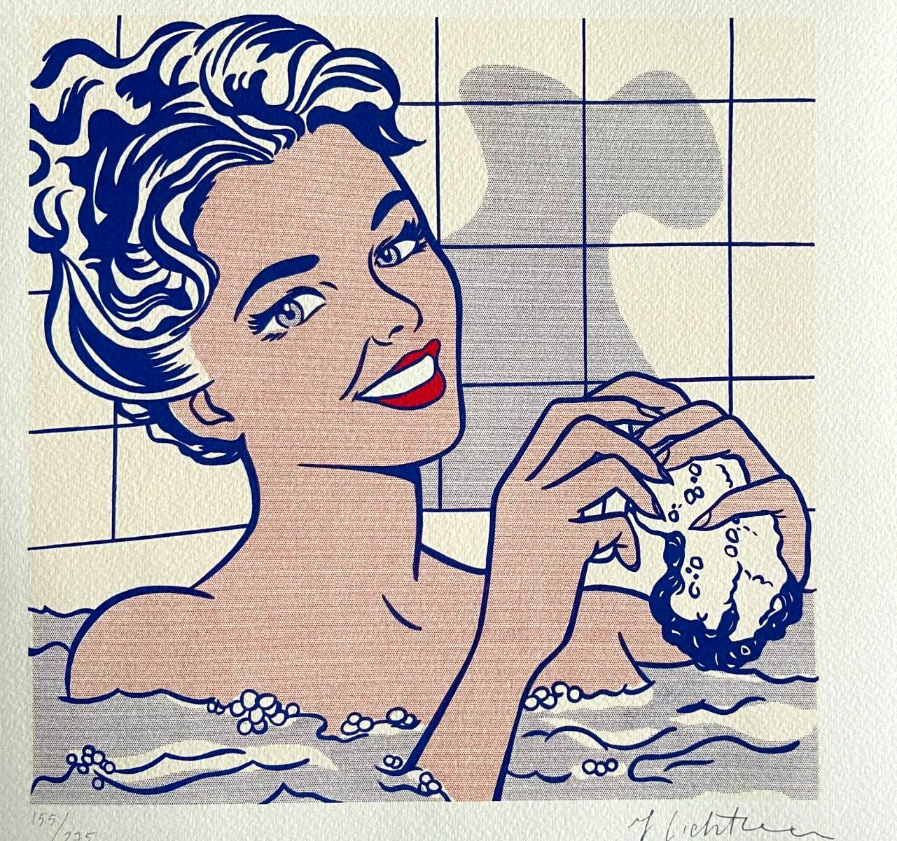 Rare Signed Numbered Lithograph by Roy Lichtenstein with COA