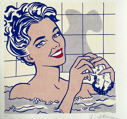 Rare Signed Numbered Lithograph by Roy Lichtenstein with COA
