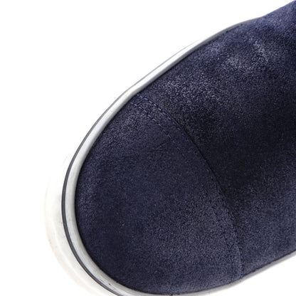 Chanel Women'S Cc Belt Cap Toe Boots Quilted Suede