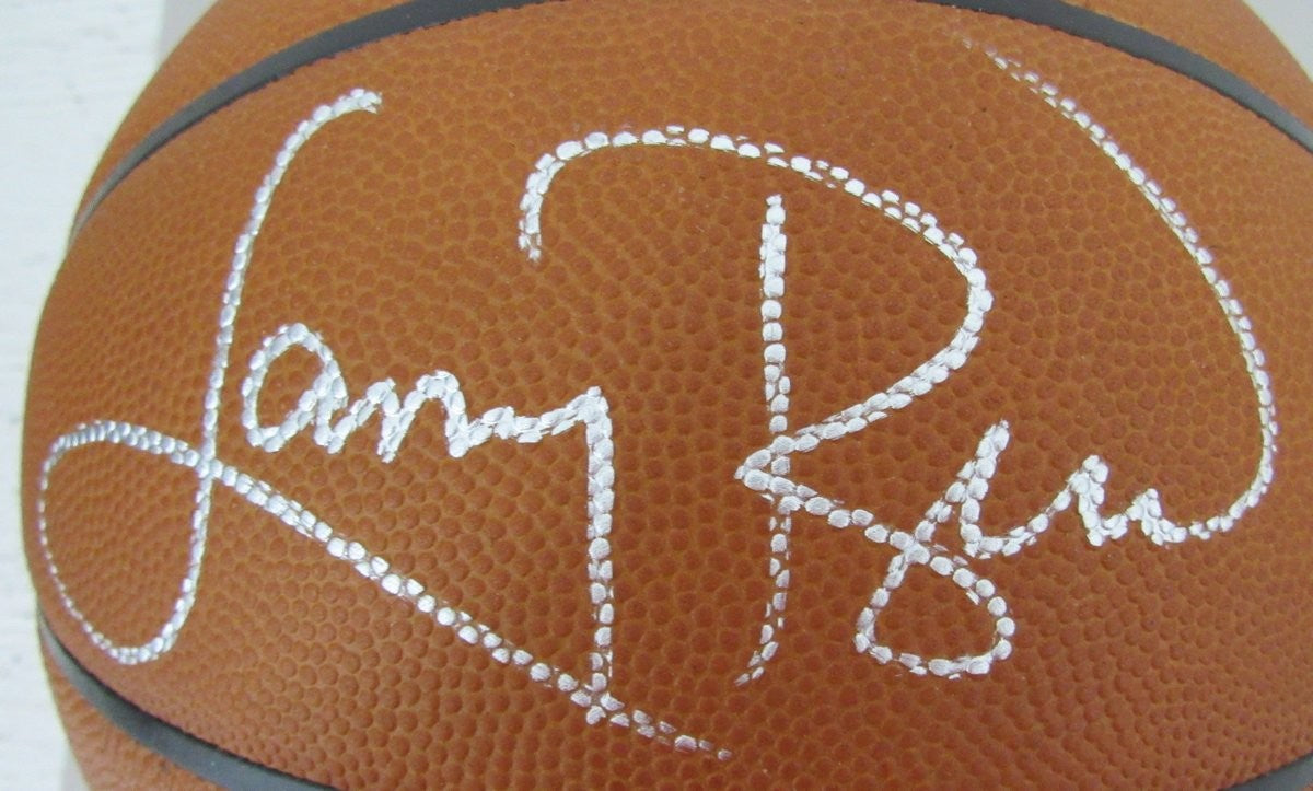 Larry Bird HOF Signed Wilson NBA Leather Game Basketball Celtics PSA/ DNA 198610