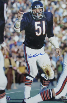 Dick Butkus Hof Signed/Auto 12X18 Photo Chicago Bears Bas/Beckett 198547