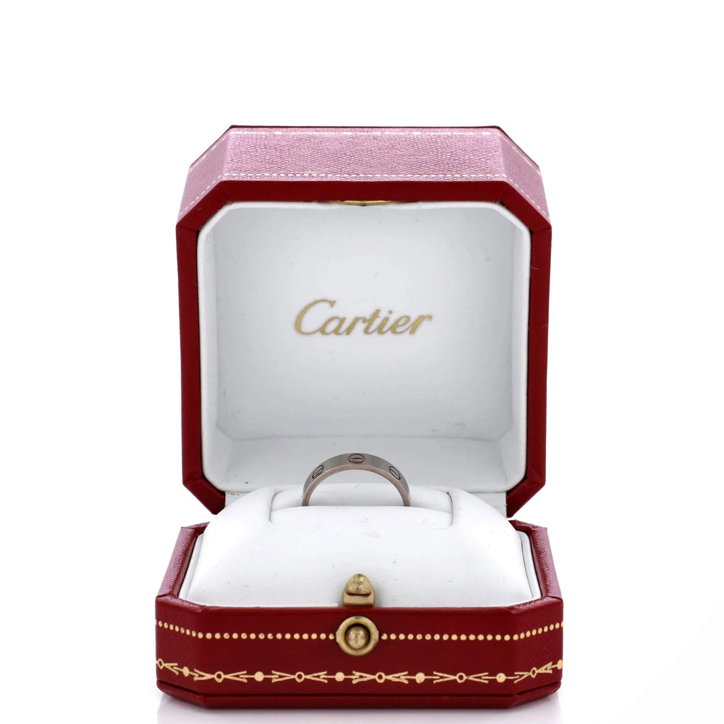 Cartier Love Wedding Band Ring 18K White Gold