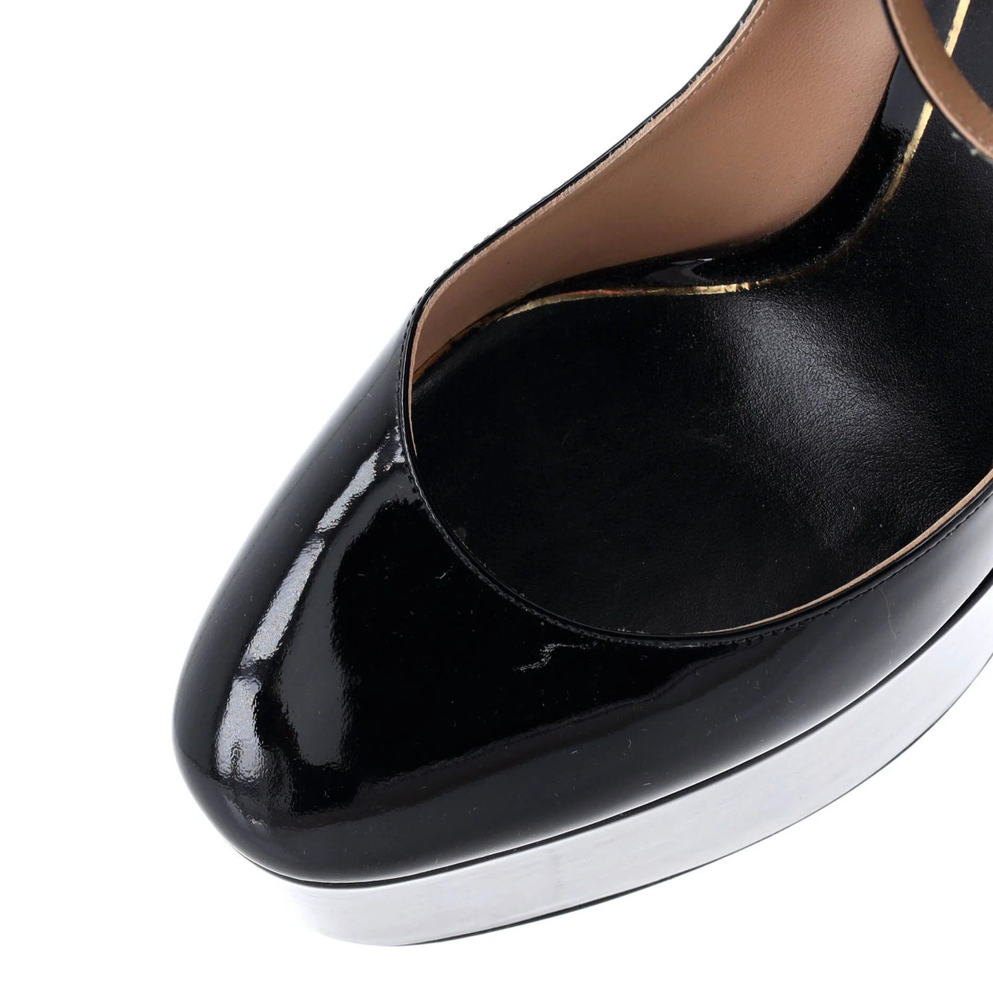 Valentino Garavani Women'S Tan-Go Platform Pumps Patent 155