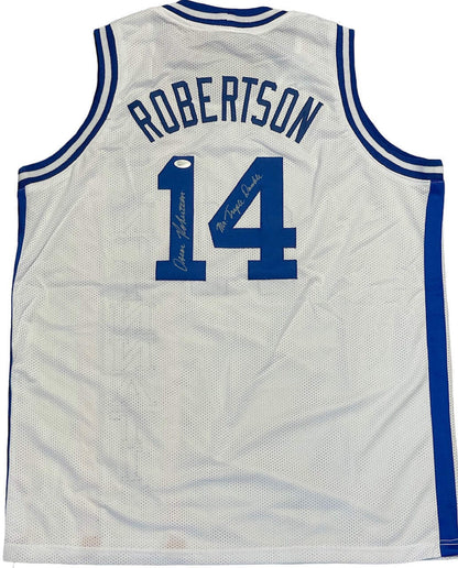 Oscar Robertson Mr Triple Double Autographed Cincinnati Royals Jersey (Jsa)