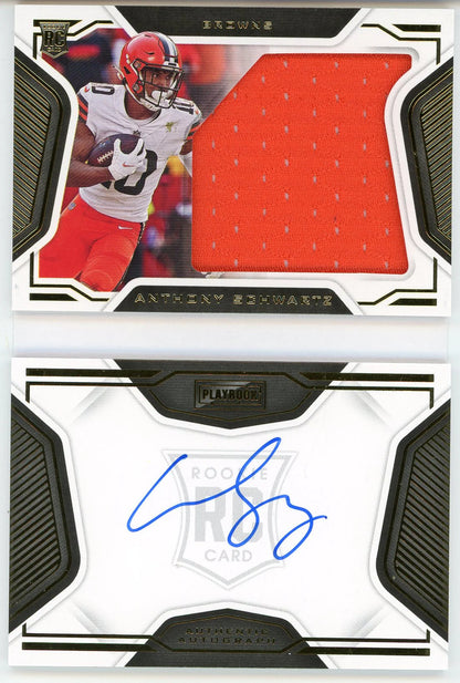 Anthony Schwartz Autographed 2021 Panini Playbook