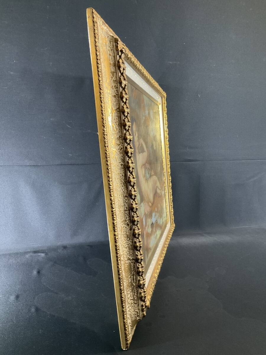 Pierre Diner Original Oil Painting Nude Female Reclining  French Artist Framed