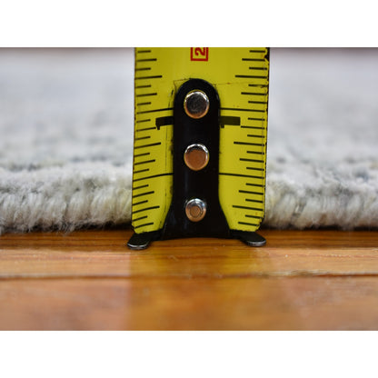 2'6"X4'1" Wool Denser Weave Hand Knotted Abstract Design Rug