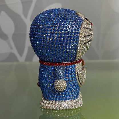 Rare Doraemon Crystal Figure Licensed 2006 Fujiko