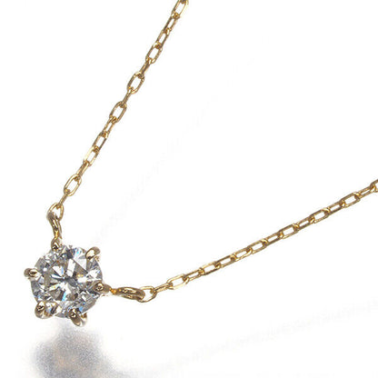 Vendome Necklace Diamond 0.15Ct Solitaire 18K 750 Yellow Gold